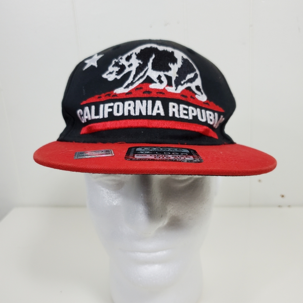 California Republic Cali bear snapback hat OSFM